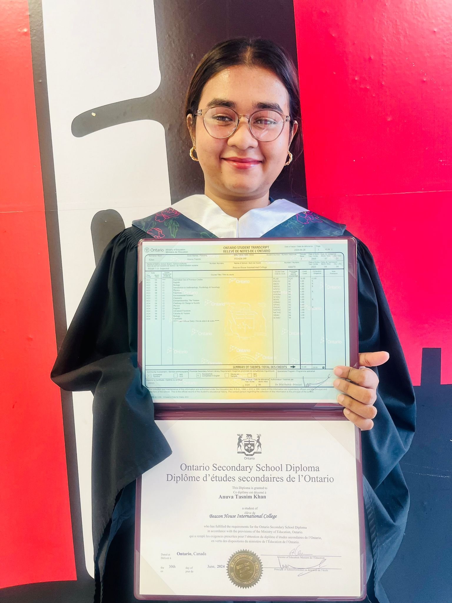 Beaconhouse graduate with certificate — photograph 7
