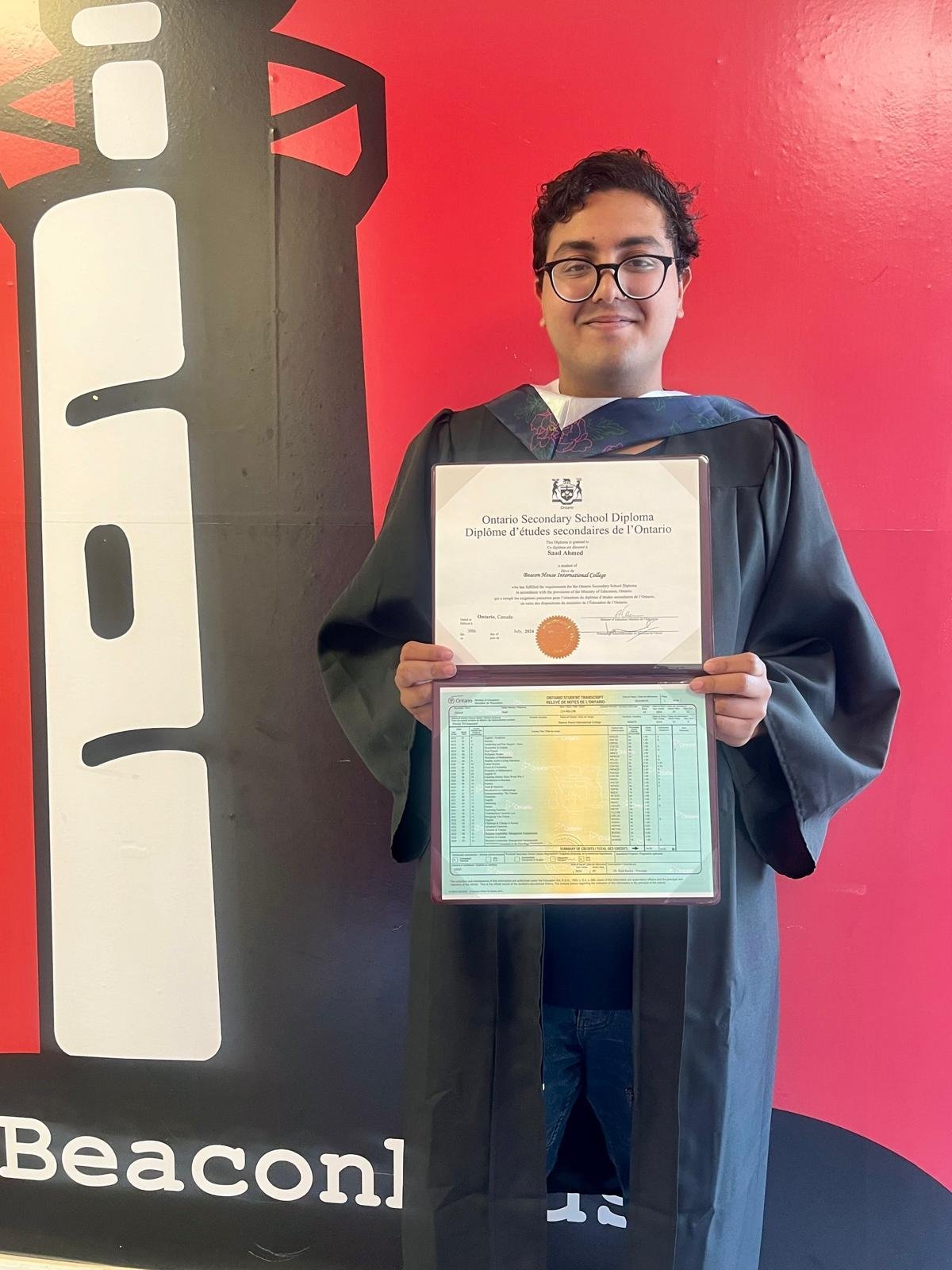 Beaconhouse graduate with certificate — photograph 11